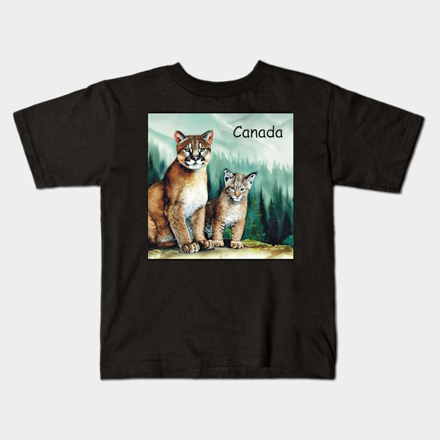 Canada Cougars . Kids T-Shirt by Canadaman99